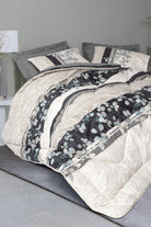 Cotton Box-Çift Kişilik Uyku Seti Lehlare Antrasit-Nevresim Takımı-1-Milagron.com