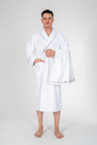 Cotton Box-Cotton Box Classic Bornoz Seti Güher Beyaz Erkek L/Xl-Bornoz-2-Milagron.com