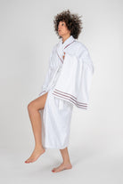 Cotton Box-Classic Bornoz Seti Helya Beyaz Unisex L/Xl-Bornoz Seti-1-Milagron.com