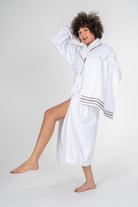 Cotton Box-Classic Bornoz Seti Helya Beyaz Unisex L/Xl-Bornoz Seti-3-Milagron.com