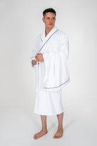 Cotton Box-Classic Bornoz Seti Josina Beyaz Erkek L/Xl-Bornoz Seti-1-Milagron.com