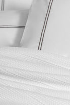 Cotton Box-Classic Çeyizlik Çift Kişilik Pikeli Nevresim Takımı Mehveş Beyaz-Pike Takımı-3-Milagron.com