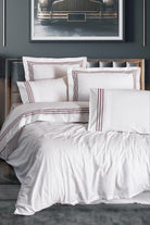 Cotton Box-Classic Çift Kişilik Nevresim Takımı Helya Beyaz-Nevresim Takımı-1-Milagron.com