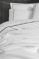 Cotton Box-Classic Çift Kişilik Pikeli Nevresim Takımı Mahur Beyaz-Nevresim Takımı-2-Milagron.com