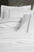 Cotton Box-Classic Çift Kişilik Pikeli Nevresim Takımı Mehveş Beyaz-Nevresim Takımı-2-Milagron.com