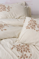 Cotton Box-Cotton Keten Çift Kişilik Nevresim Takımı Kaneli-Nevresim Takımı-2-Milagron.com