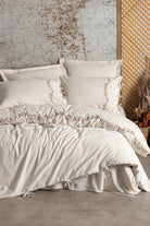 Cotton Box-Cotton Box Cotton Keten çift Kişilik Nevresim Takımı Pelias-Çift Kişilik Nevresim Takımı-1-Milagron.com