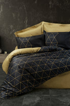 Cotton Box-Dark Çift Kişilik Nevresim Takımı Veta Gold-Nevresim Takımı-1-Milagron.com