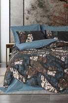 Cotton Box-Cotton Box Dark Tek Kişilik Nevresim Takımı Senso Petrol-Tek Kişilik Nevresim Takımı-1-Milagron.com