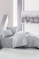 Cotton Box-Elegant Saten Çift Kişilik Nevresim Takımı Gri-Nevresim Takımı-1-Milagron.com