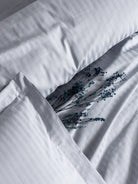 Cotton Box-Elegant Stripe Saten Çift Kişilik Nevresim Takımı Gri-Nevresim Takımı-2-Milagron.com