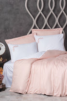 Cotton Box-Elite Saten Çift Kişilik Nevresim Takımı Melinda Pembe-Nevresim Takımı-1-Milagron.com