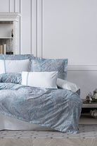 Cotton Box-Elite Saten Çift Kişilik Nevresim Takımı Stilla Mavi-Nevresim Takımı-1-Milagron.com