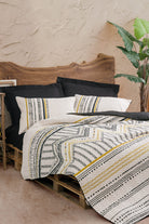 Cotton Box-Ethnic Çift Kişilik Complete Set Elvira Siyah-Nevresim Takımı-1-Milagron.com