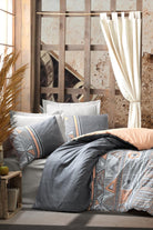 Cotton Box-Ethnic Çift Kişilik Nevresim Takımı Adiel Gri-Nevresim Takımı-1-Milagron.com