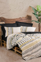 Cotton Box-Ethnic Çift Kişilik Nevresim Takımı Elvira Siyah-Nevresim Takımı-1-Milagron.com