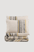 Cotton Box-Ethnic Çift Kişilik Nevresim Takımı Elvira Siyah-Nevresim Takımı-3-Milagron.com