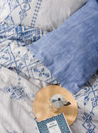 Cotton Box-Cotton Box Ethnic Tek Kişilik Nevresim Takımı Cleo Mavi-Tek Kişilik Nevresim Takımı-2-Milagron.com