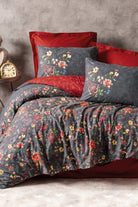 Cotton Box-Feminen Çift Kişilik Nevresim Takımı Sierra Bordo-Nevresim Takımı-1-Milagron.com