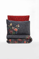 Cotton Box-Feminen Çift Kişilik Nevresim Takımı Sierra Bordo-Nevresim Takımı-3-Milagron.com