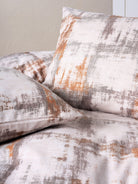 Cotton Box Flanel Çift Kişilik Nevresim Takımı Farida Kahve