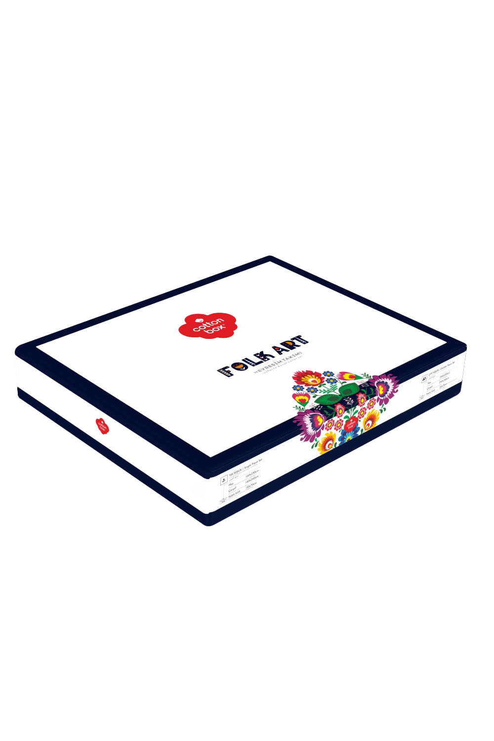 Cotton Box-Folk Art Çift Kişilik Nevresim Takımı Tamaya Kiremit-Nevresim Takımı-4-Milagron.com