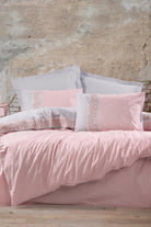 Cotton Box-Cotton Box Folk Art Tek Kişilik Nevresim Takımı Mila Pembe-Tek Kişilik Nevresim Takımı-1-Milagron.com