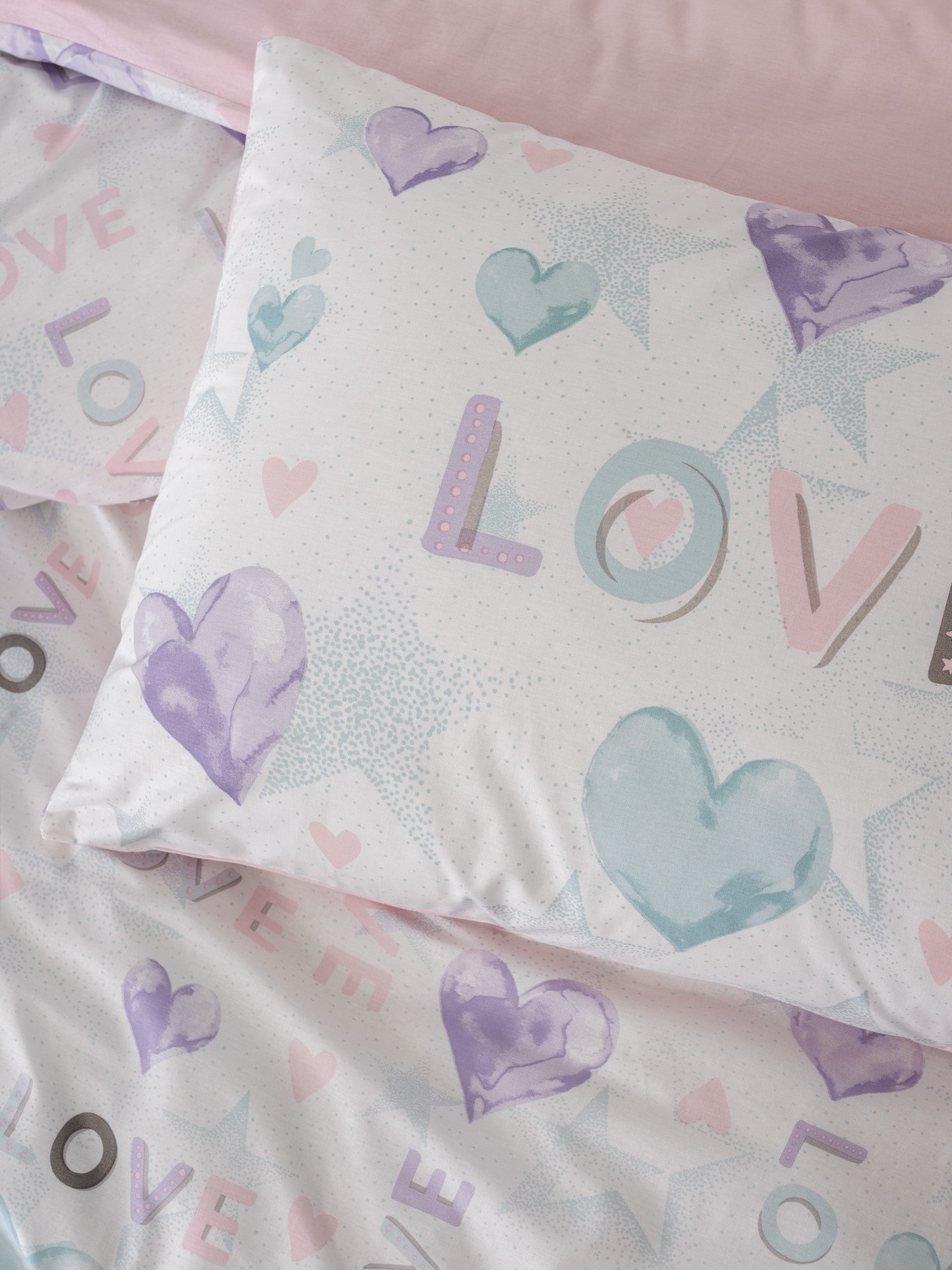 Cotton Box Genç Odası Tek Kişilik Nevresim Takımı Lovella Pembe