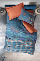 Cotton Box-Cotton Box Genç Odası Tek Kişilik Nevresim Takımı Pleds Tarçın-Tek Kişilik Nevresim Takımı-1-Milagron.com