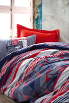 Cotton Box-Genç Odası Tek Kişilik Nevresim Takımı The Riders Kırmızı-Nevresim Takımı-1-Milagron.com