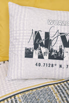 Cotton Box-Cotton Box Genç Odası Tek Kişilik Nevresim Takımı Worldwide Hardal-Tek Kişilik Nevresim Takımı-2-Milagron.com