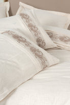 Cotton Box-Inborn Çift Kişilik Nevresim Takımı Floro Bej-Nevresim Takımı-2-Milagron.com