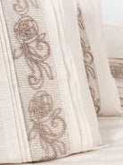 Cotton Box-Inborn Çift Kişilik Nevresim Takımı Floro Bej-Nevresim Takımı-3-Milagron.com