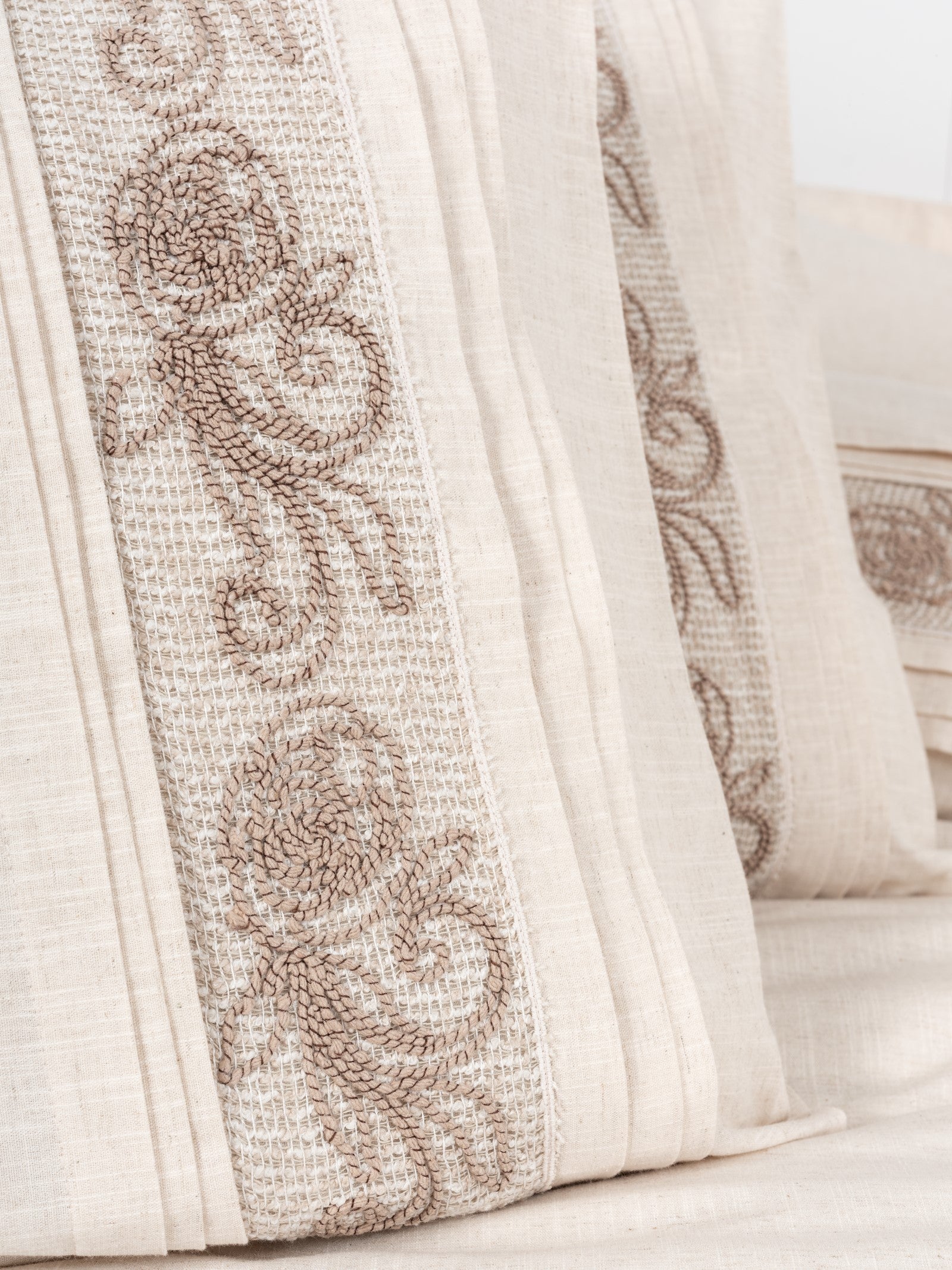 Cotton Box-Inborn Çift Kişilik Nevresim Takımı Floro Bej-Nevresim Takımı-3-Milagron.com