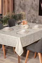 Cotton Box-Cotton Box Jakarlı Dertsiz Masa örtüsü Lavinia Krem 155x160-Masa Örtüsü-1-Milagron.com