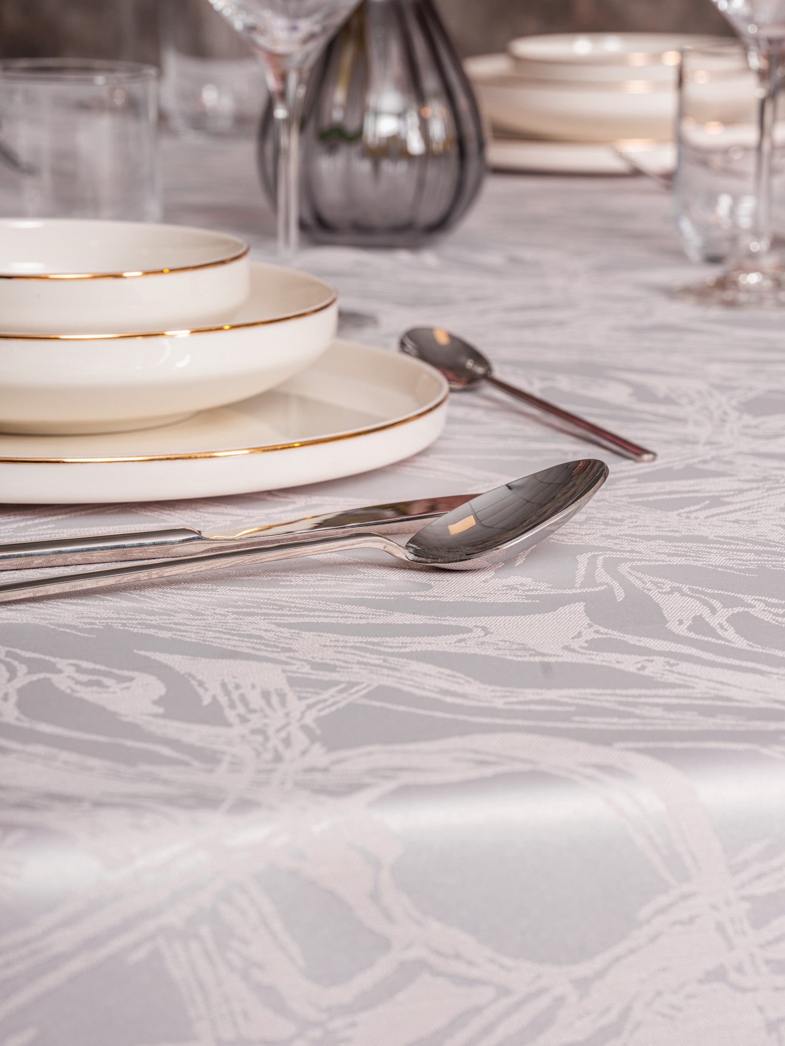 Cotton Box-Cotton Box Jakarlı Dertsiz Masa örtüsü Lavinia Lavanta 155x160-Masa Örtüsü-3-Milagron.com