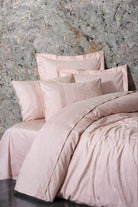 Cotton Box-Jakarlı Saten Çift Kişilik Nevresim Takımı Jana Pudra-Nevresim Takımı-1-Milagron.com