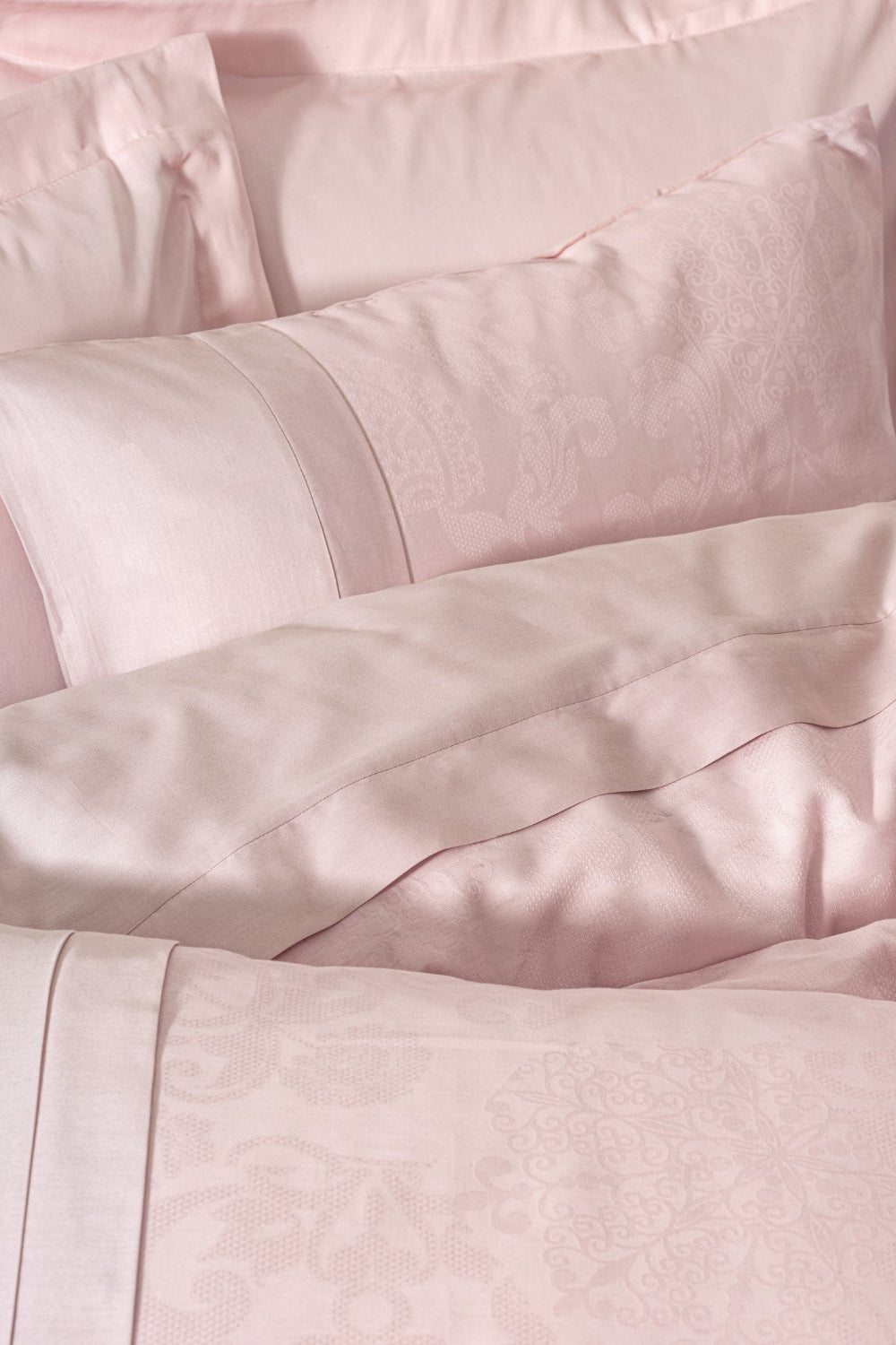 Cotton Box-Jakarlı Saten Çift Kişilik Nevresim Takımı Jana Pudra-Nevresim Takımı-2-Milagron.com