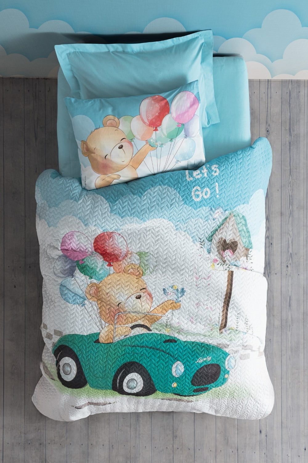 Cotton Box-Cotton Box Junior Tek Kişilik Complete Set Buddy Mavi-Tek Kişilik Complete Set-1-Milagron.com