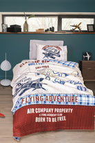 Cotton Box-Junior Tek Kişilik Complete Set Flying Gri-Nevresim Takımı-1-Milagron.com