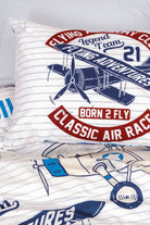 Cotton Box-Cotton Box Junior Tek Kişilik Lastikli çarşaflı Nevresim Takımı Flying Gri-Tek Kişilik Nevresim Takımı-2-Milagron.com