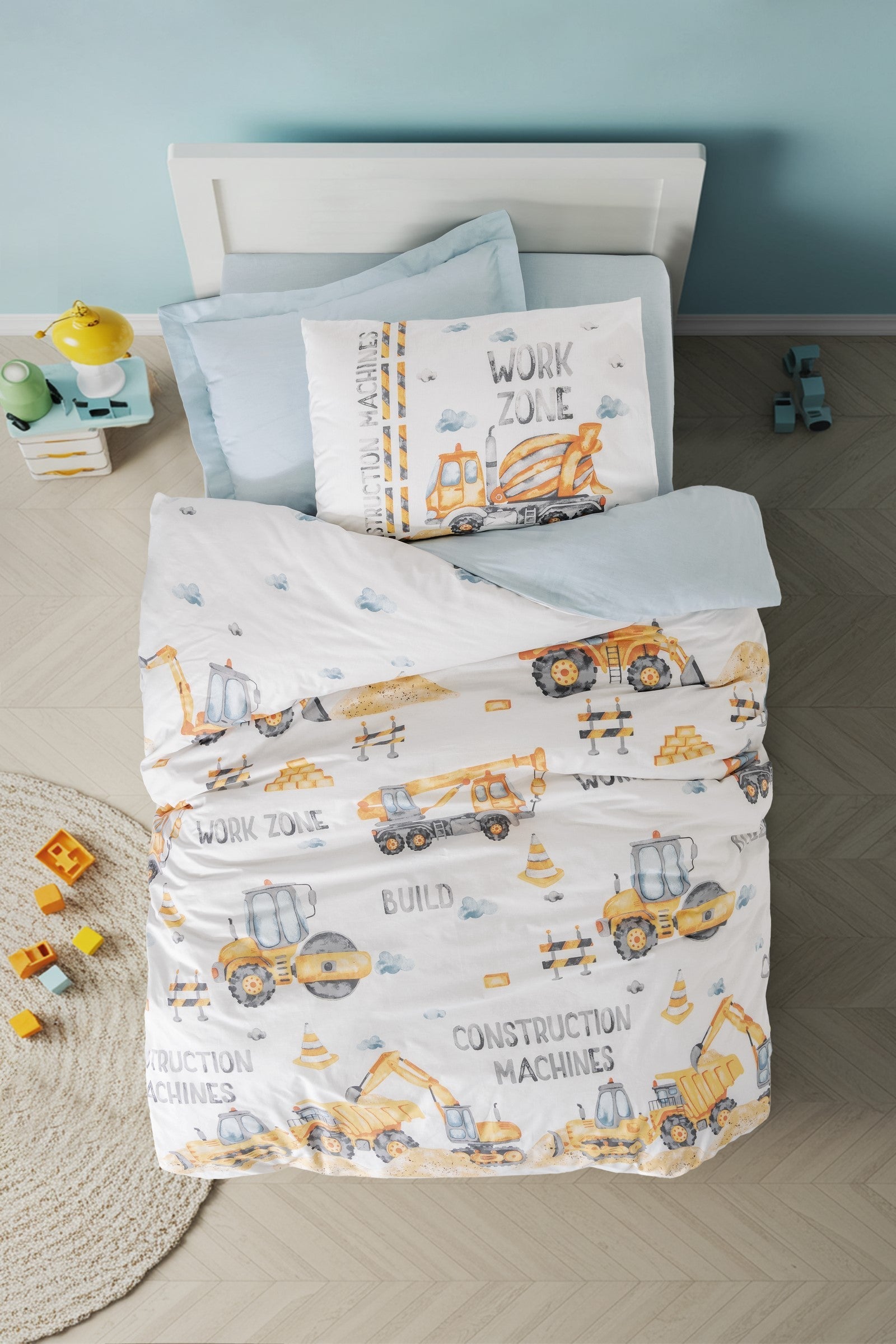 Cotton Box Junior Tek Kişilik Nevresim Takımı Buildo Mavi