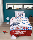 Cotton Box-Cotton Box Junior Tek Kişilik Nevresim Takımı Flying Gri-Tek Kişilik Nevresim Takımı-1-Milagron.com