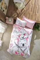 Cotton Box-Junior Tek Kişilik Nevresim Takımı Koala Pembe-Nevresim Takımı-2-Milagron.com