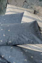 Cotton Box-Klein Nakışlı Ranforce Çift Kişilik Nevresim Takımı Ceria Lacivert-Nevresim Takımı-2-Milagron.com