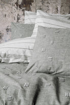 Cotton Box-Klein Nakışlı Ranforce Çift Kişilik Nevresim Takımı Patara Gri-Nevresim Takımı-2-Milagron.com