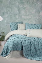 Cotton Box-Limi Çift Kişilik Yatak Örtülü Nevresim Takımı Aldo Mint-Yatak Örtüsü-1-Milagron.com