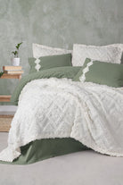 Cotton Box-Limi Çift Kişilik Yatak Örtülü Nevresim Takımı Luke Krem-Yatak Örtüsü-1-Milagron.com