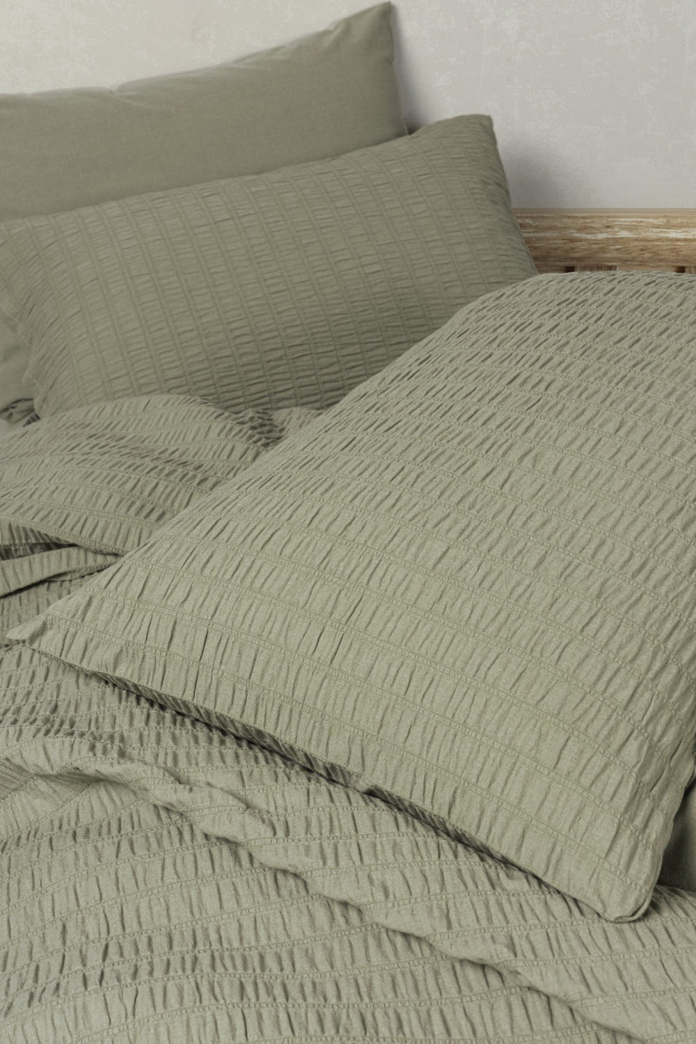 Cotton Box-Liny Çift Kişilik Nevresim Takımı Sungai Yeşil-Nevresim Takımı-2-Milagron.com