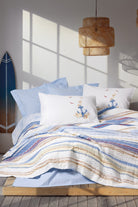 Cotton Box-Maritime Tek Kişilik Complete Set Moreno Mavi-Nevresim Takımı-1-Milagron.com